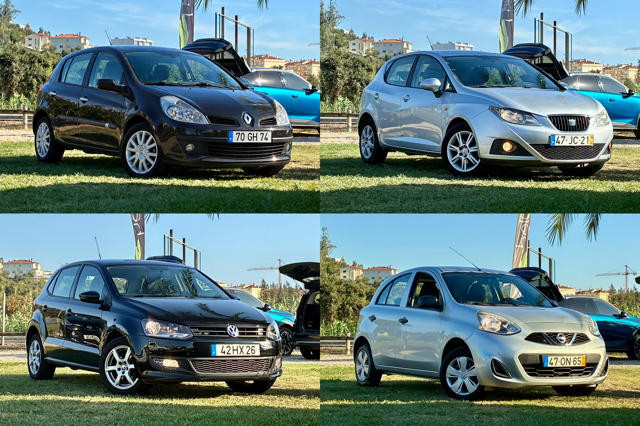 Novas 4 viaturas: Todas abaixo de 9.000€